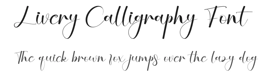 Livery Calligraphy Font by creativeletter — Script Handwritten Font