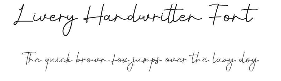 Livery Handwritten Font by creativeletter — Script Handwritten Font