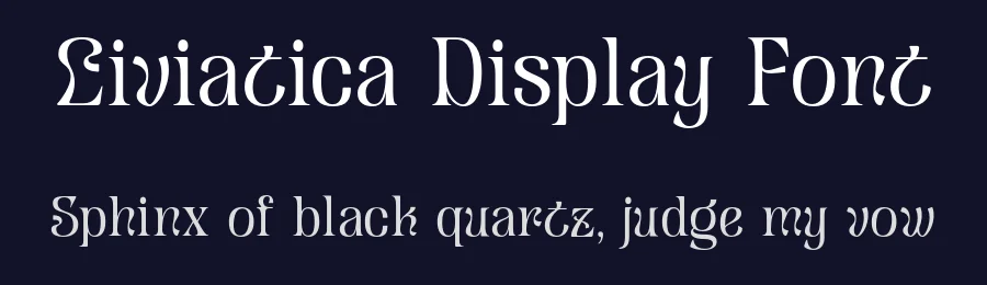 Liviatica Display Font by Letterhend Studio — Display Font — thumbnail 2