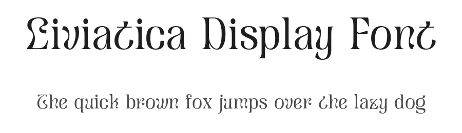 Liviatica Display Font by Letterhend Studio — Display Font