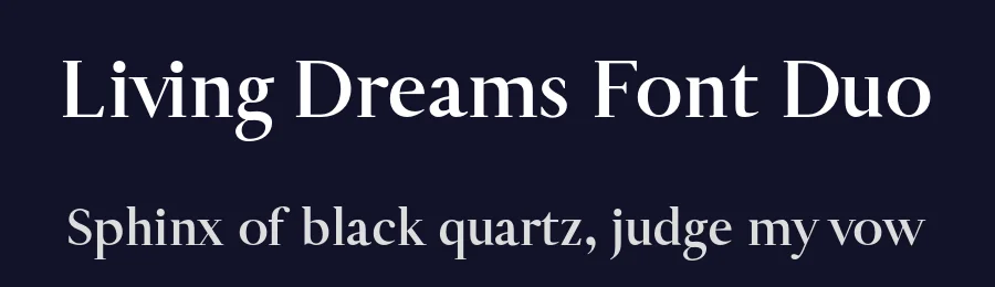 Living Dreams Font Duo by AndrewPixel — Serif Font — thumbnail 2