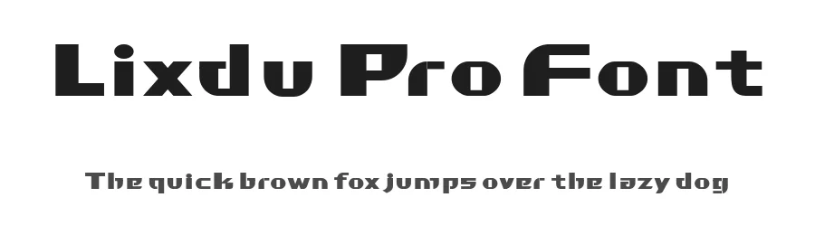 Lixdu Pro Font by ffocoround — Display Font