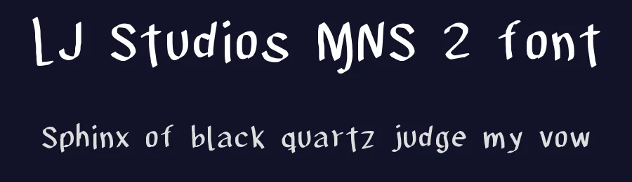 LJ Studios MNS 2 font by LJ-Design Studios — Script Handwritten Font — thumbnail 2