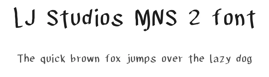 LJ Studios MNS 2 font by LJ-Design Studios — Script Handwritten Font