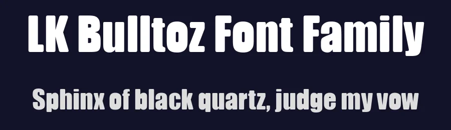 LK Bulltoz Font Family by Lee Kedah — Decorative Font — thumbnail 2