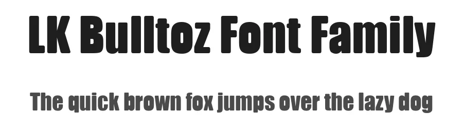 LK Bulltoz Font Family by Lee Kedah — Decorative Font