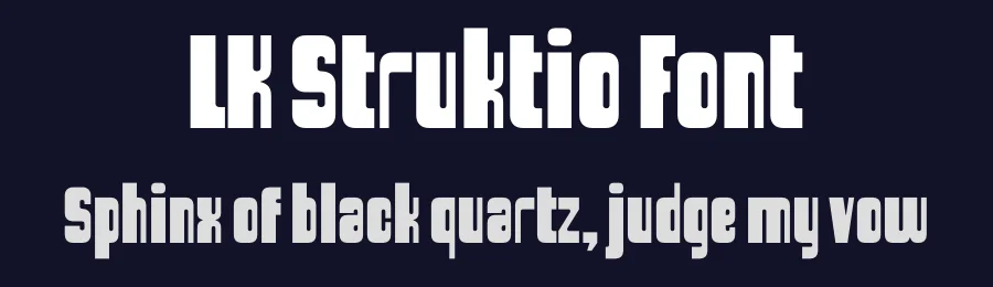 LK Struktio Font by Lee Kedah — Sans Serif Font — thumbnail 2