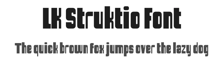 LK Struktio Font by Lee Kedah — Sans Serif Font