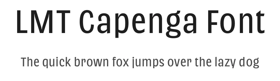 LMT Capenga Font by Lamatype β Decorative Font
