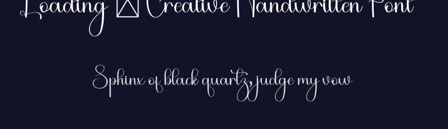 Loading – Creative Handwritten Font by freshtypeink — Script Handwritten Font — thumbnail 2