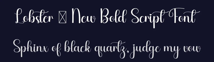 Lobster – New Bold Script Font by freshtypeink — Script Handwritten Font — thumbnail 2