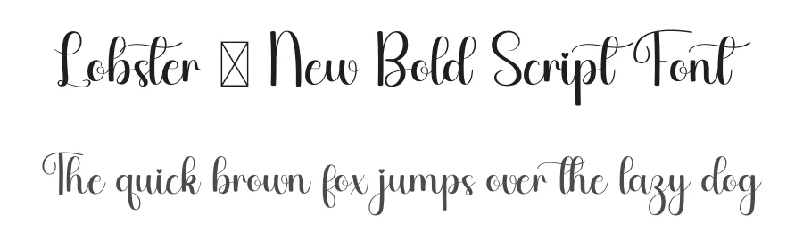 Lobster – New Bold Script Font by freshtypeink — Script Handwritten Font