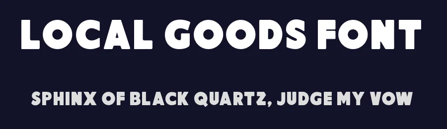 Local Goods Font by HRDR STUDIO — Display Font — thumbnail 2