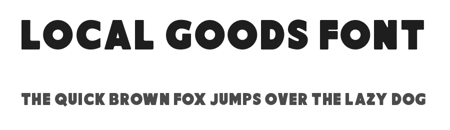 Local Goods Font by HRDR STUDIO — Display Font