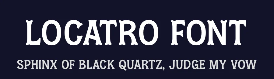 Locatro Font by timelesstype.co — Display Font — thumbnail 2