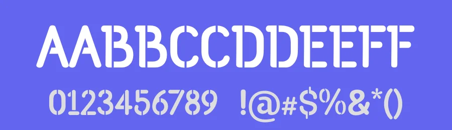 Loccomotive Stencil Font by GraphicSauce — Decorative Font — thumbnail 3