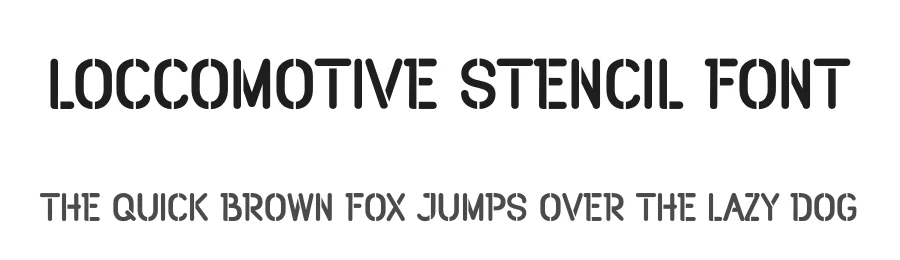 Loccomotive Stencil Font by GraphicSauce — Decorative Font
