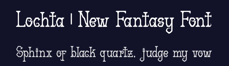 Lochta | New Fantasy Font by Denustudios — Display Font — thumbnail 2
