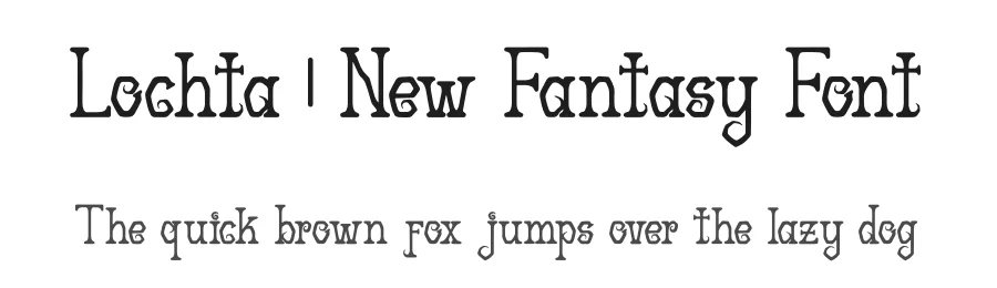 Lochta | New Fantasy Font by Denustudios — Display Font
