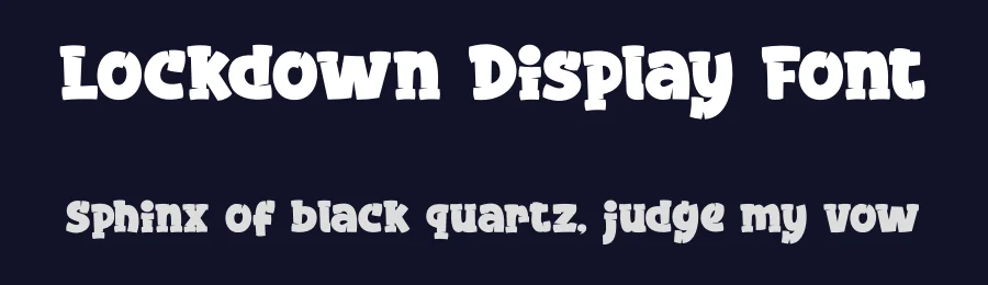 Lockdown Display Font by DUMADI — Display Font — thumbnail 2