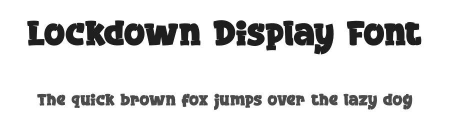 Lockdown Display Font by DUMADI — Display Font