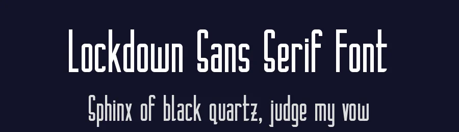 Lockdown Sans Serif Font by haifont — Sans Serif Font — thumbnail 2