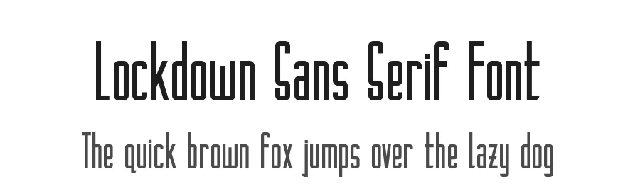 Lockdown Sans Serif Font by haifont — Sans Serif Font