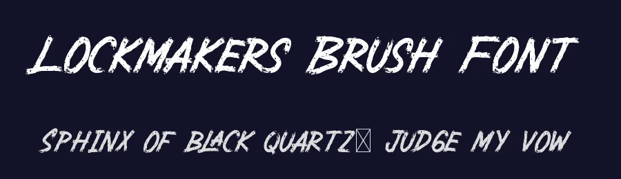 Lockmakers Brush Font by CalligraphyFonts.net — Script Handwritten Font — thumbnail 2