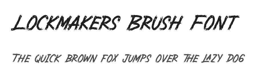 Lockmakers Brush Font by CalligraphyFonts.net — Script Handwritten Font