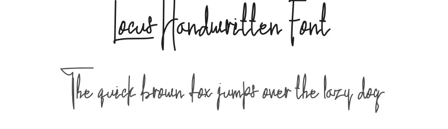 Locus Handwritten Font by levincreative — Script Handwritten Font