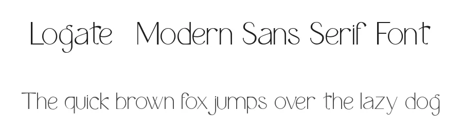 Logate – Modern Sans Serif Font by Fontliner — Serif Font