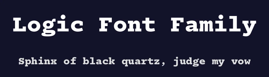 Logic Font Family by Jeremy Mickel — Sans Serif Font — thumbnail 2