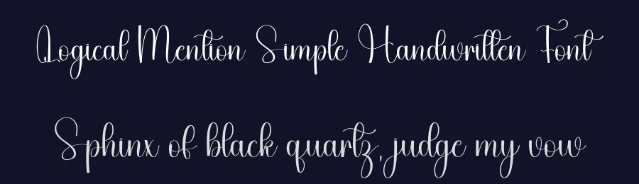 Logical Mention Simple Handwritten Font by freshtypeink — Script Handwritten Font — thumbnail 2