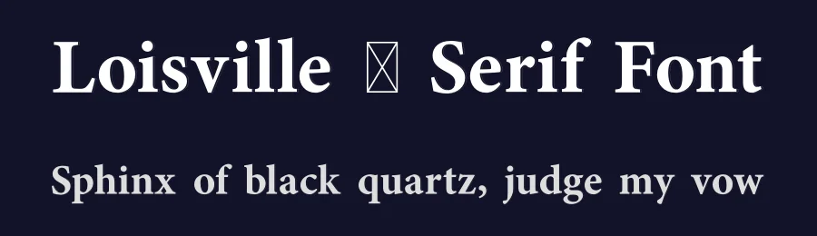 Loisville – Serif Font by Artnivora Studio — Serif Font — thumbnail 2