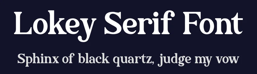 Lokey Serif Font by fontkong — Serif Font — thumbnail 2