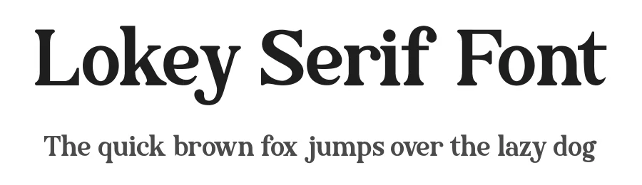 Lokey Serif Font by fontkong — Serif Font