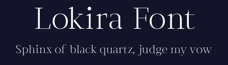 Lokira Font by Creatifont Studios — Serif Font — thumbnail 2