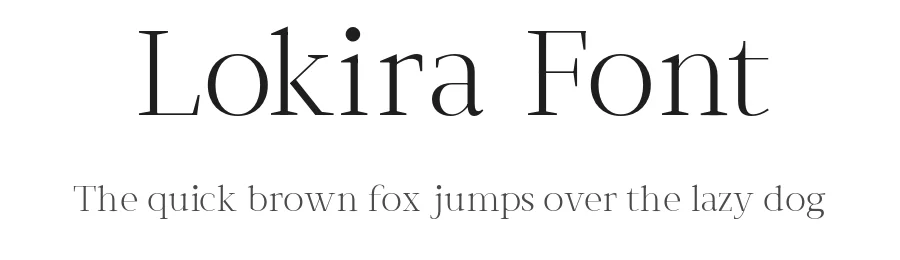 Lokira Font by Creatifont Studios — Serif Font