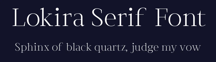 Lokira Serif Font by Creatifontstudios — Serif Font — thumbnail 2