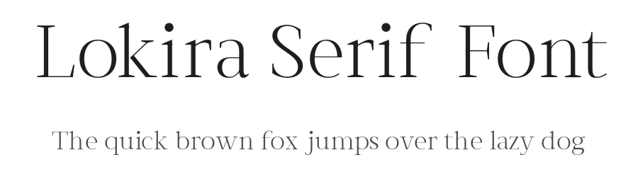 Lokira Serif Font by Creatifontstudios — Serif Font