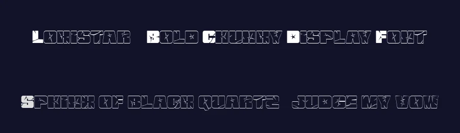 Lokistar – Bold Chunky Display Font by FlawlessAndCo — Display Font — thumbnail 2