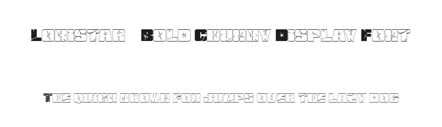 Lokistar – Bold Chunky Display Font by FlawlessAndCo — Display Font