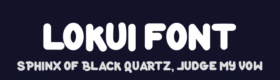 Lokui Font by futuristypestudio — Display Font — thumbnail 2