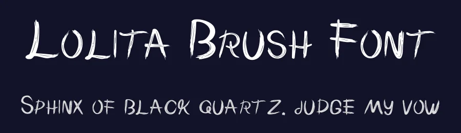 Lolita Brush Font by imamfathoni0 — Script Handwritten Font — thumbnail 2