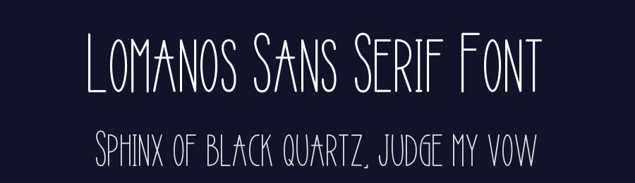Lomanos Sans Serif Font by jadatype — Sans Serif Font — thumbnail 2