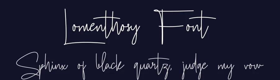 Lomenthosy Font by jadatype — Script Handwritten Font — thumbnail 2