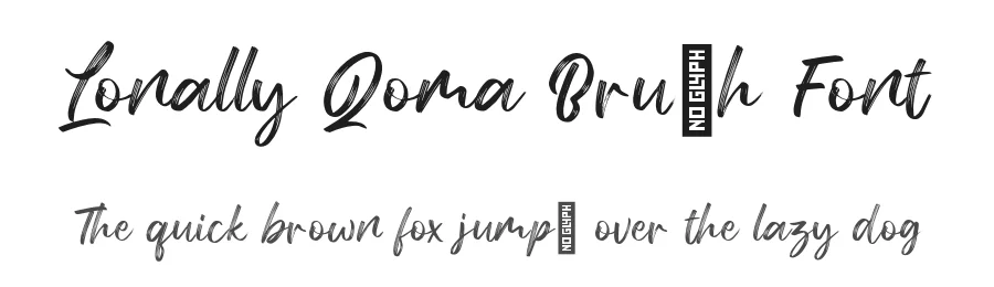 Lonally Qoma Brush Font by alit design — Script Handwritten Font