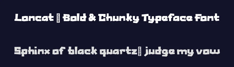 Loncat – Bold & Chunky Typeface Font by xyGraphic — Display Font — thumbnail 2