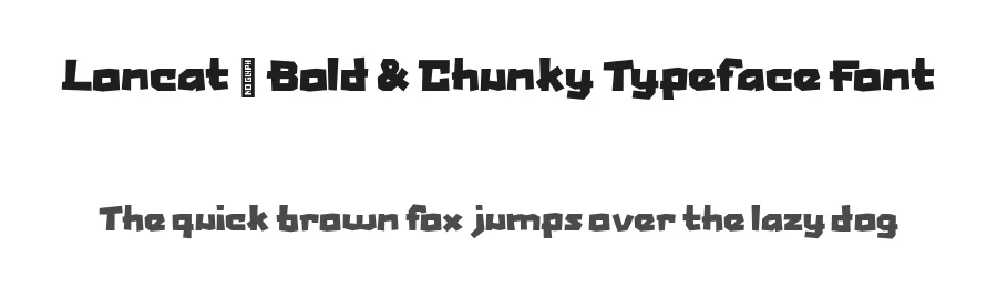 Loncat – Bold & Chunky Typeface Font by xyGraphic — Display Font