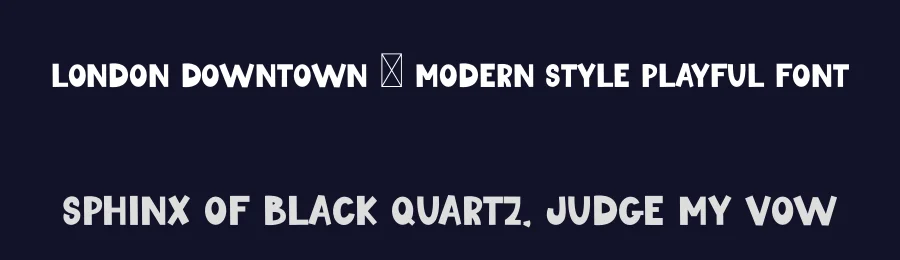 London Downtown – Modern Style Playful Font by freshtypeink — Display Font — thumbnail 2